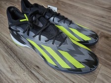 adidas X Crazyfast Injection.1 Indoor Soccer Shoes Size 11.5 Black Gray Yellow