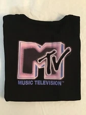 MTV Music Television 2021 Viacom International Inc. Ladies Small Tank Top Black
