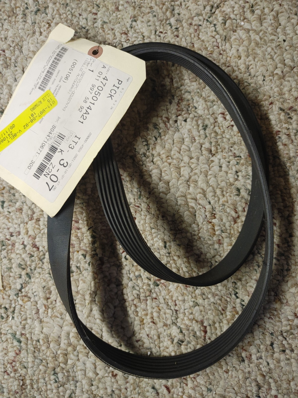 Genuine OEM Serpentine Belt for Mercedes 0119975892 | eBay
