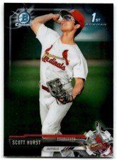 2017 Bowman Draft Chrome Scott Hurst St. Louis Cardinals #BDC-126 1ST BOWMAN