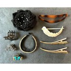 Nine Decorative Hair Accessories Snood Alligator Clips Claws and More