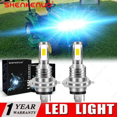 Pair Super LED light bulbs FOR John Deere 1023E,1025R,1026R,1174 Combine 8000K
