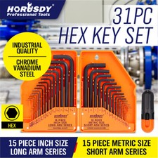 Allen Wrench & Hex Key | 31pc Set METRIC & SA...