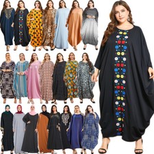 Ramadan Abaya Dubai Kaftan Women Batwing Sleeve Dress Muslim Party Gown Caftan