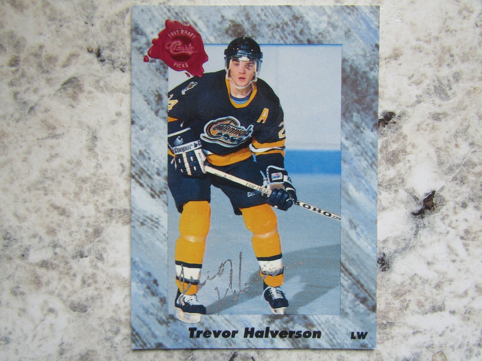 Halverson Washington Capitals Trevor Halverson Signed Autographed 1991-92 Classic ...