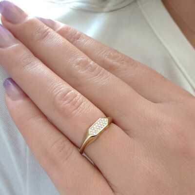0.30Ct Round Cut VVS1/D Diamond Stackable Wedding Ring 14K Yellow Gold Finish