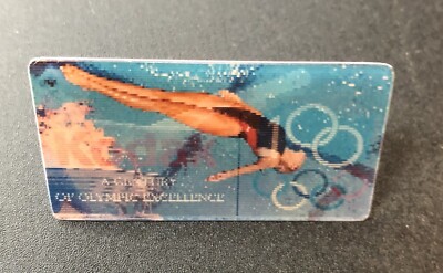 Kodak  Century Of Olympic Excellence  Lenticular Lapel Pin. 2 Images On 1 Pin!