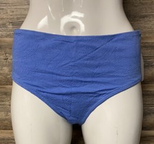 Tropical Escape Paisley Provence Blue High Waist Swim Bottom Plus Size NWT