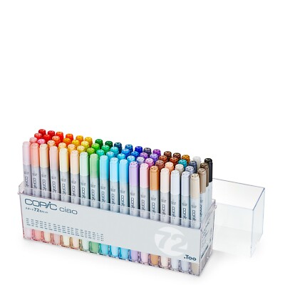 Too Copic Ciao 72-Color Marker Set Japan-Made Illustration Markers Beginner