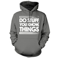 Do Stuff, You Know, Things - Unisex Hoodie / Hooded Vintage - Rick Grimes Do Stuff, You Know, Things - Unisex Hoodie / Hooded Vintage - Rick Grimes