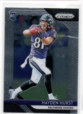 2018 Prizm Football #208 Hayden Hurst CINCINNATI  BENGALS Base Rookie Card 48. rookie card picture