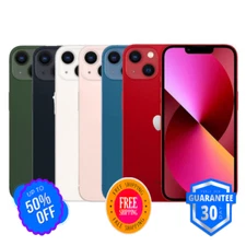 Apple iPhone 13 5G Red/Green 128GB 256GB Unlocked Verizon iOS Smartphone