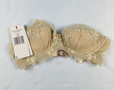 Stella McCartney Sandy Stripping Lingerie Bra Size 32B Blush Pink NWT