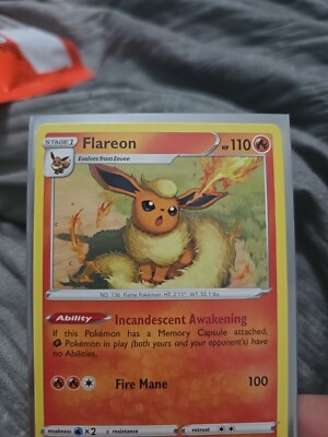 Flareon 026/185 Swsh04: Vivid Voltage Regular | eBay