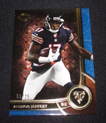 2015 Triple Threads ALSHON JEFFERY #38 Sapphire/25 Bears - EAGLES South Carolina