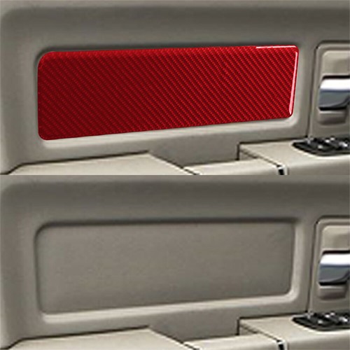4×Red Carbon Fiber Interior Door Panel Decorative Cover for Dodge Ram 2009-2012 - Picture 3 of 12