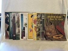 Vintage Lot Of 11 Macrame Books/booklets