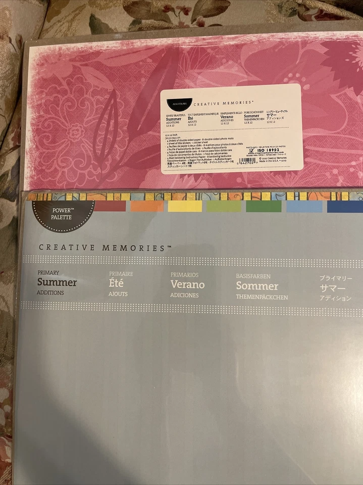 Paquete de recuerdos creativos adiciones 12x12 9 paquetes. Primavera, Verano, Invierno Nuevo Foto 3 de 4