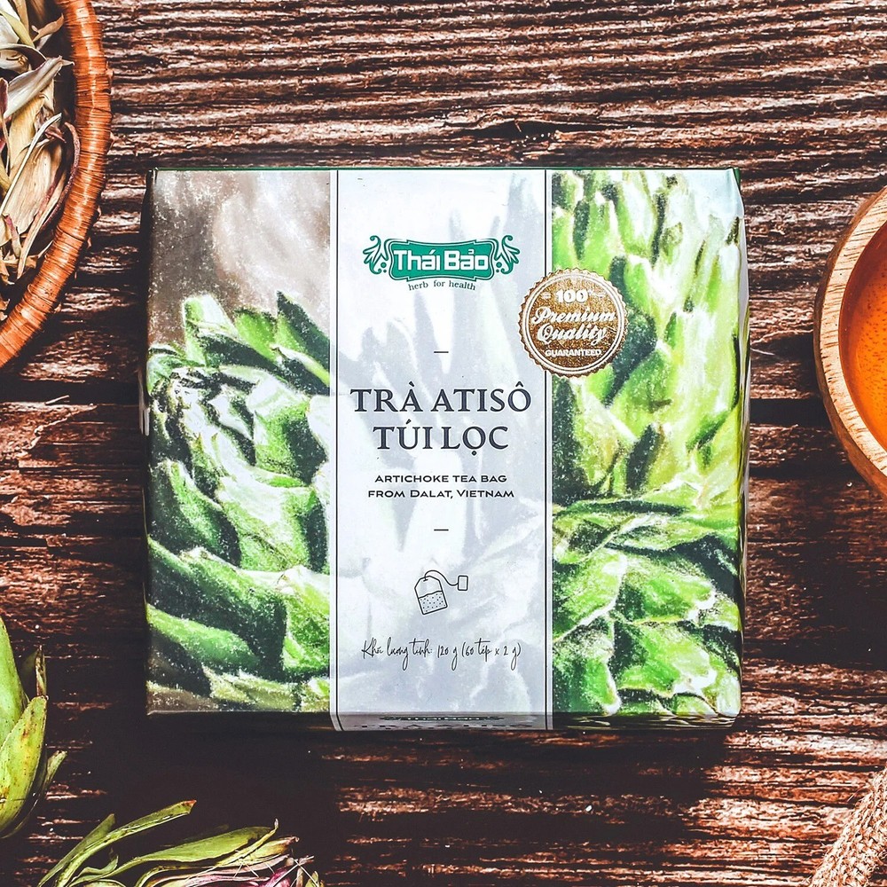 12x ARTICHOKE TEA BAG, Tra Atiso Thai Bao, HERB FOR HEALTH
