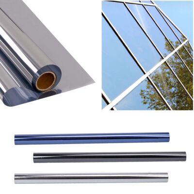 One Way Mirror Window Tint Privacy Film Solar Anti UV Heat Reflective for Home
