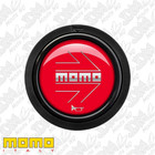 <!--F#f_0-->GENUINE MOMO Chrome Arrow Over Red Flat Lip 2 Point Horn Button HOARW10REDCHF<!--F/-->