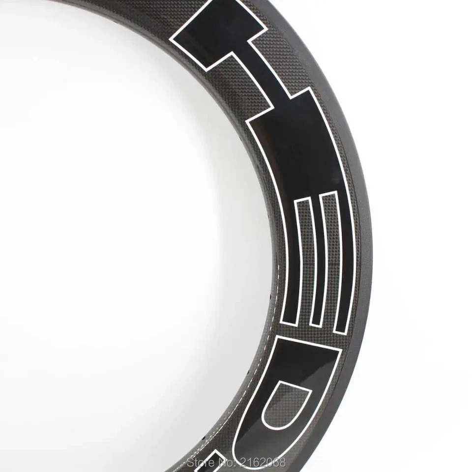 700C 50 60 88mm Deep Fixed Gear Road Bike Carbon Rims Tubular Clincher Tubeless - Image 4 of 4
