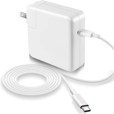 61W USB-C Power Adapter for MacBook 12''/Pro 13''/Air 13'' with 2M (USB-C) Cable