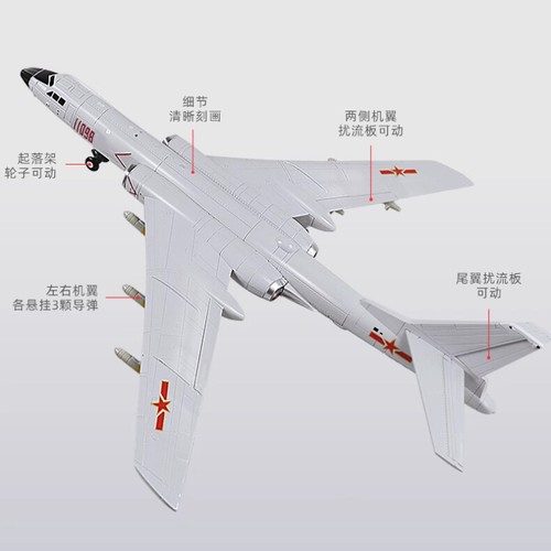 Xian H-6 War God Bomber 1:120 Military Aircraft Fighter Model Collection Figure - Picture 4 of 11