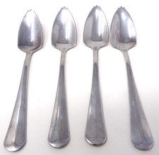 Stainless Steel Serrated Grapefruit Spoons Set of 4