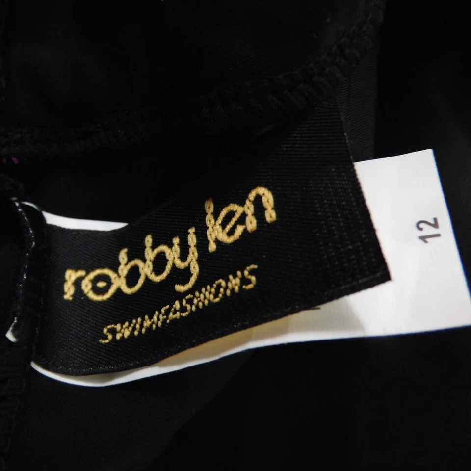 Maiô Robbie Len em camadas top babados preto tropical controle de barriga emagrecimento 12 - Imagem 4 de 4