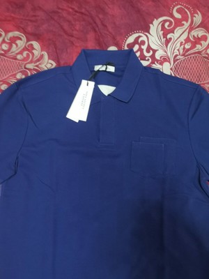 versace blue polo shirt