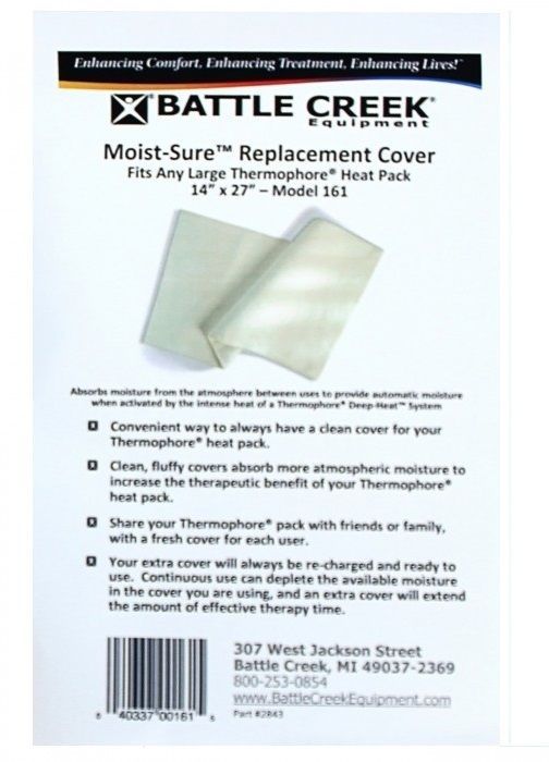 Thermophore Moist-Sure Fleece Replacement Cover Large 14x27 Model 161