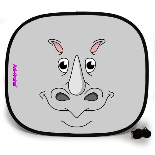 2x Car Side Window Personalised Mesh Sun Shades Visor Sunshade UV Gift Baby Kids - Picture 59 of 80