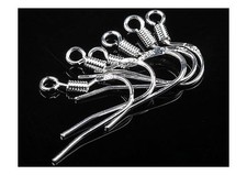 925 Stamped Silver Earring Fish Hooks Ear Wires Findings 