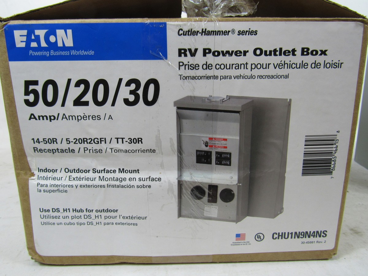 Eaton NSB CHU1N9N4NS Power Outlet Panels CH 50/20/30A 250V 50/60Hz 