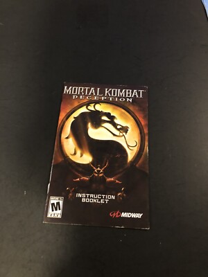 mortal kombat deception ps2 Manual Only