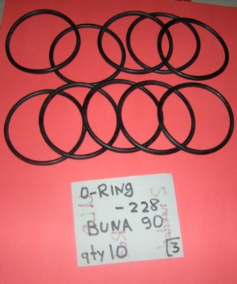 228 O-ring 2-1/4'' ID x 2-1/2'' OD x 1/8'' Buna 90 McMaster set of 8