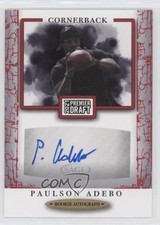 2021 Sage Premier Draft Auto Red Paulson Adebo #A136 Auto 2b2
