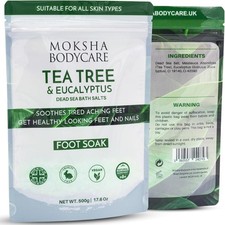 Foot Soak with Tea Tree Oil -[Made in UK] Foot Spa GiftSets, Exfoliating Tea Tr