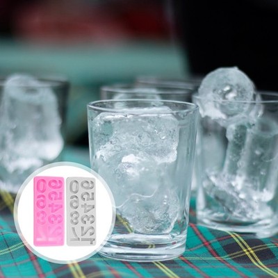  3 Pieces Ice Würfel Form Neuheit Eisschimmel Zerquetschter Eismacher
