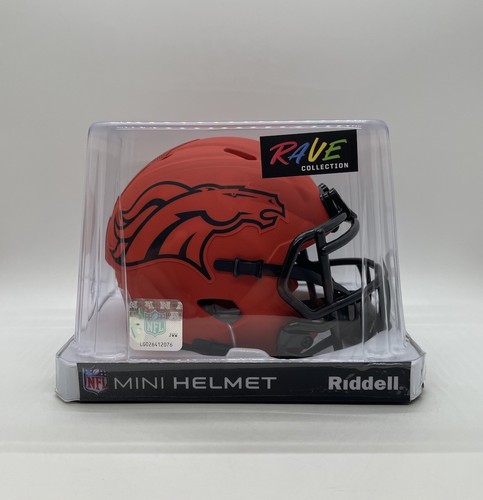 Denver Broncos NFL Riddell Rave Collection Mini Helmet! Date Code ...