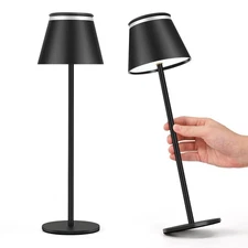 Cordless Table Lamp, LED Rechargeable Desk Lamp with 5000mAh Battery Operated...