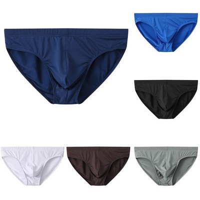Breathe Easy with Herren Ice Silk Low Waist Slip U Convex Design Unterhose