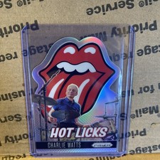 2025 Panini Prizm The Rolling Stones Hot Licks Die-Cut Silver Charlie Watts #9