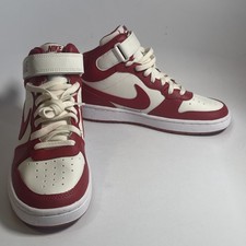 Nike Court Borough Mid 2 Size 6Y Style CD7782-124 Red White Shoes New