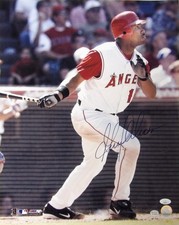 Garret Anderson Los Angeles Angels Signed 16x20 Glossy Photo JSA Auth Scratched