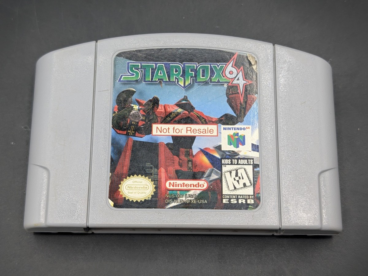Star Fox 64 ( Nintendo 64 N64 ) RARE N0T FOR RESALE - VG Sticker