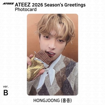 ON HAND] ATEEZ 2026 Season's Greetings Photocard ID Photo Postcard