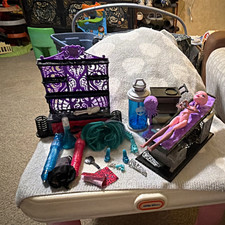 Monster High Doll Playset Lot Purple Cage Shoes Doll Accessories