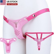 ABS Resin Male Sissy Chastity Device Inverted Cage For Men Chastity Belt BDSM US